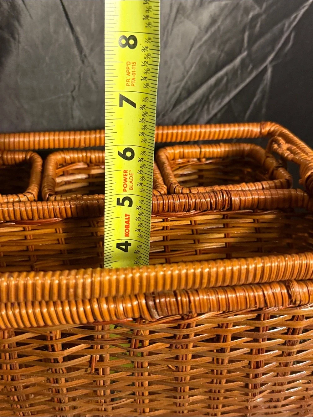 Woven Basket with storage spaces country core